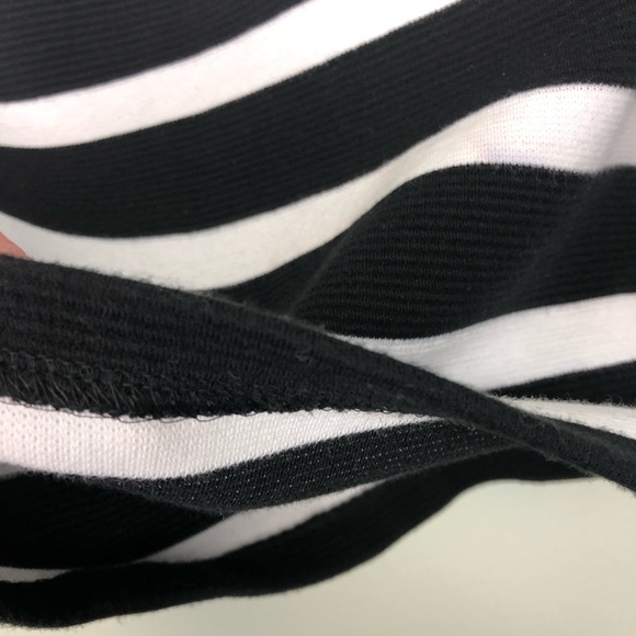 Talbots Boxy MP Tie Back Nautical 1/4 Sleeve Top - Picture 14 of 15